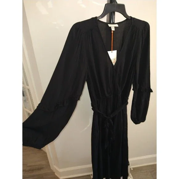 Knox rose long sleeve maxi dress xs black boho Feminine Cottage Core - Picture 4 of 9